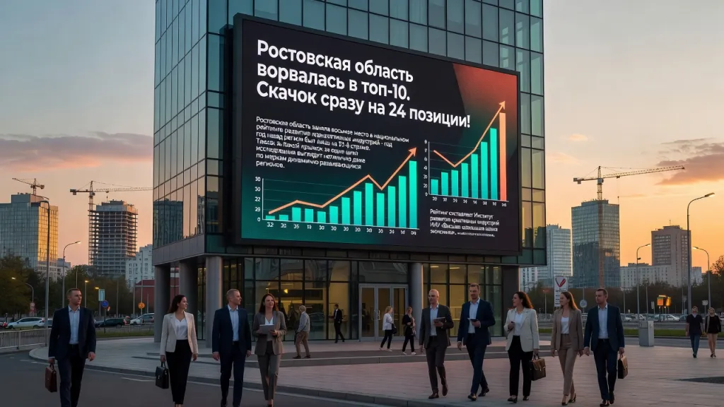 Ростовская область ворвалась в топ-10. Скачок сразу на 24 позиции!