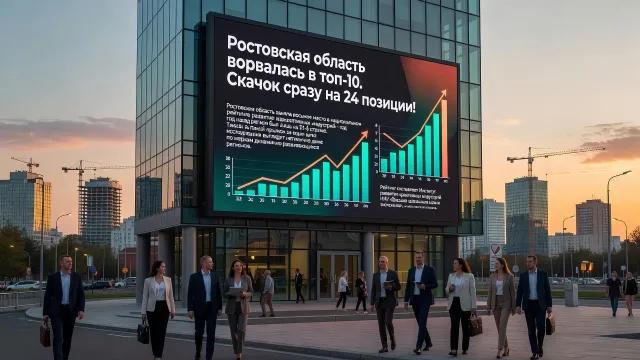 Ростовская область ворвалась в топ-10. Скачок сразу на 24 позиции!